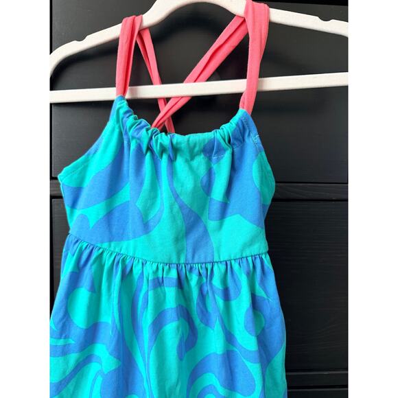 Mini Boden Girls Floral Criss Cross Maxi Dress Sz 3-4 - Picture 4 of 6